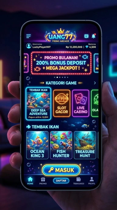 Pratinjau antarmuka uang77 — aplikasi APK resmi Android v2.2.8